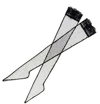 Dollhouse Miniature Stocking Black Net